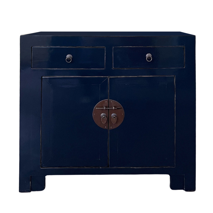 BF-60534 - 2 Door 2 Drawer Cabinet in Dark Blue