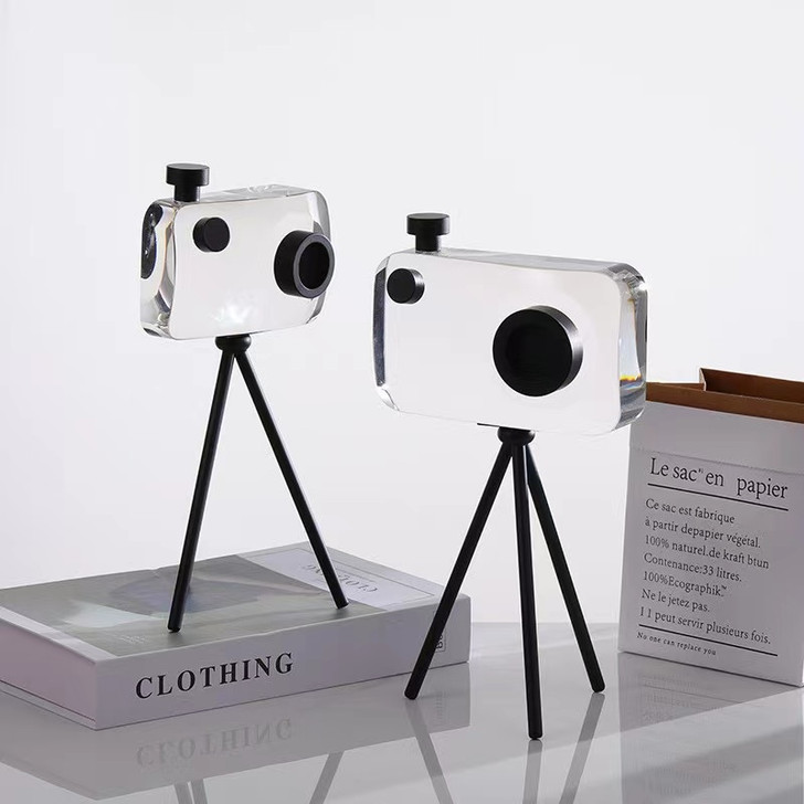 Acrylic & Metal Camera Statues