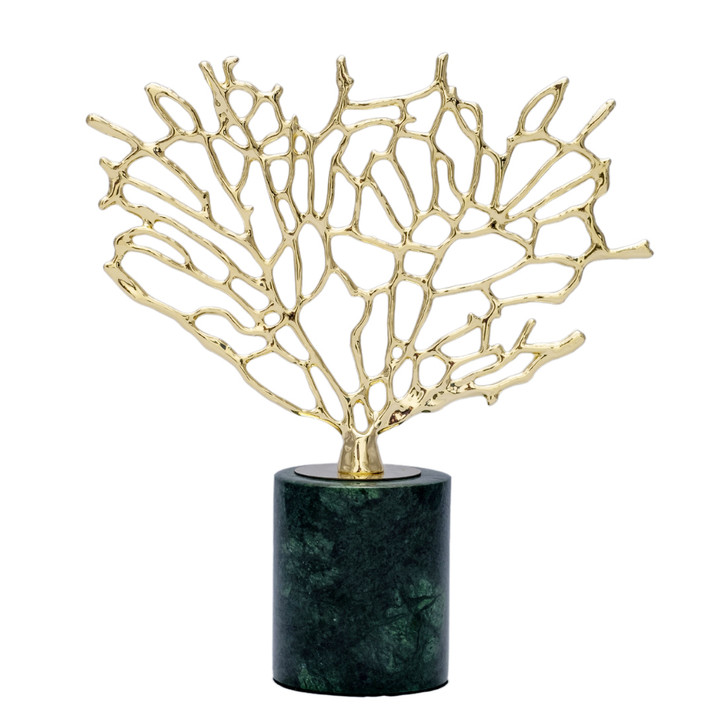 Coral on Marble Base