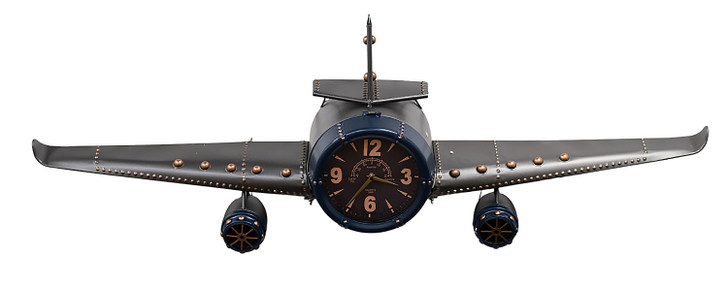 Blue Helicopter Clock