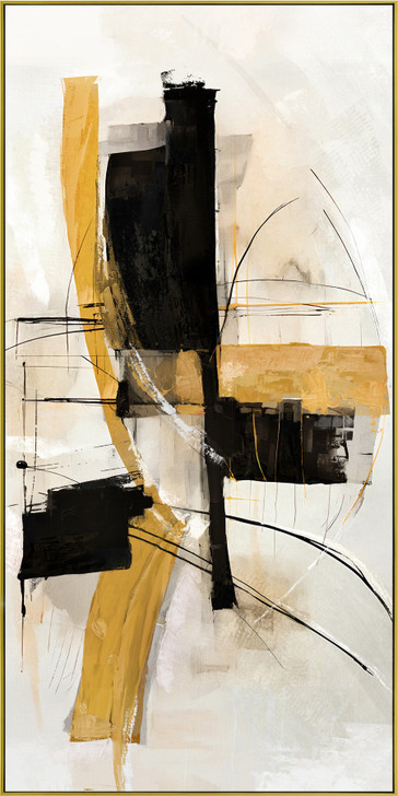 Simplify I Print on Canvas with Gold & Black Frame