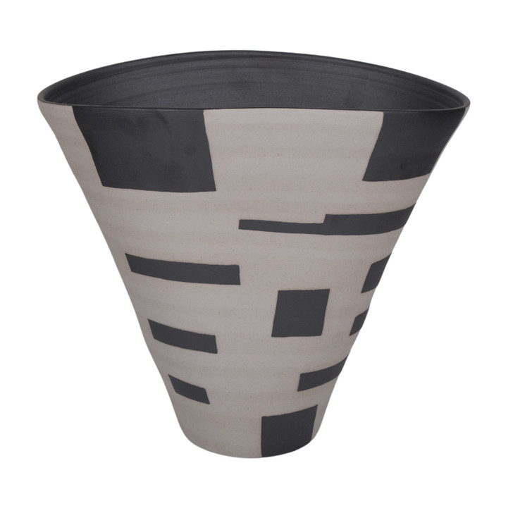 Esta Ceramic Vase - 32W x 21D x 27Hcm