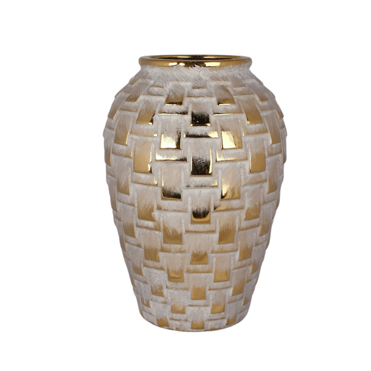 Moroccan Large Ceramic Vase - 22.5 x 22.5 x 32.5cm