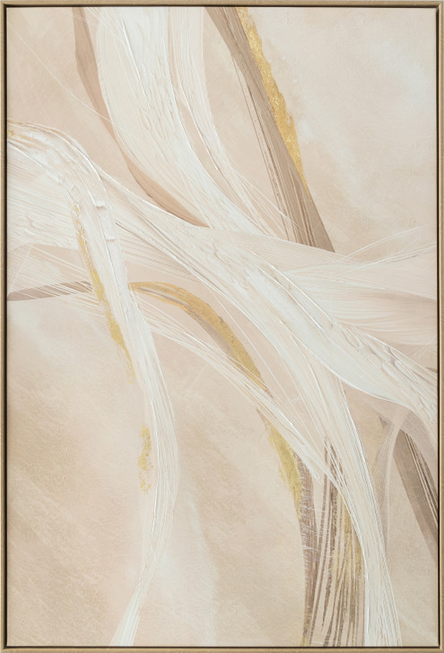 In the Wind II Print on Canvas with Natural Frame - 82.5 x 122.5 x 4.5cm