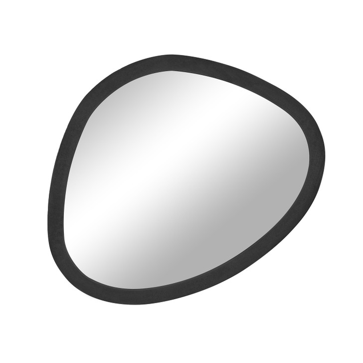 Organic Black Veneer Mirror - 112 x 102 x 3.7cm
