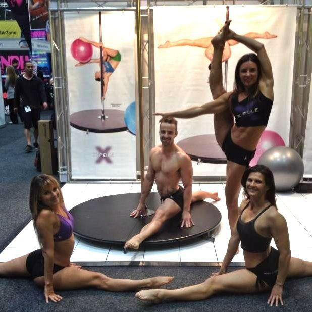 Our X-POLE team at the Australian Fitness Expo
Chris Talbot, Maddie Sparkle, Andrea Ryff & Michelle Shimmy