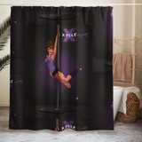 X-POLE Pinup Shower curtain X-POLE Pinup Shower curtain