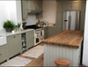 handmade farmhouse kitchen, larder cupboards