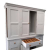 The Holkham kitchen larder is beautiful with 2 hidden end cupboards, pull out sliding shelf trays and a cutlery insert