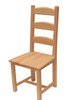 Ladder back chairs available with different finishing options