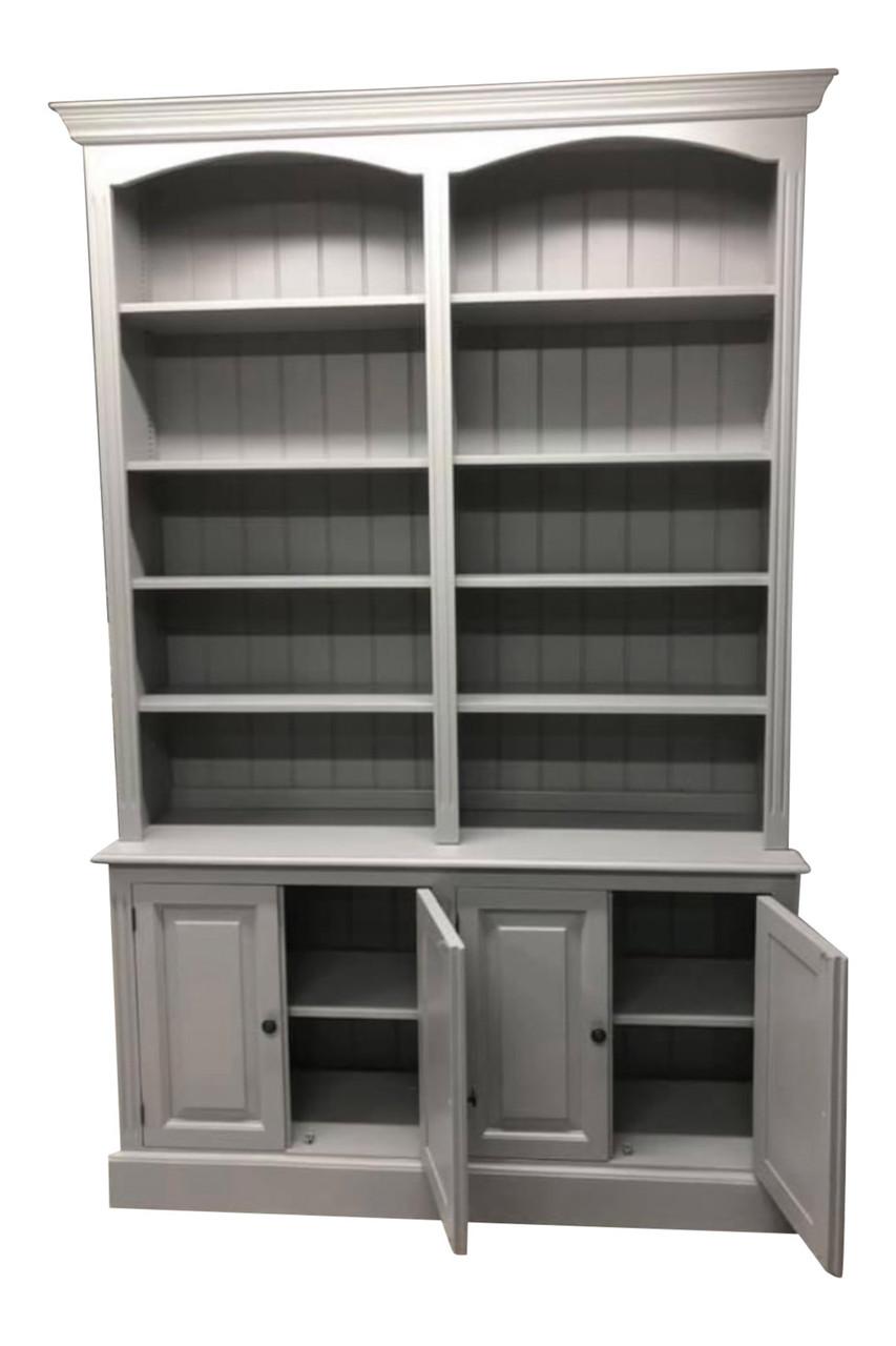 Chester open bookcase dresser with built in cupboards, 180cm wide Chester open bookcase dresser with built in cupboards, 180cm wide