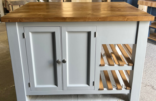 Stunning reclaimed kitchen island 130cm by 90cm 