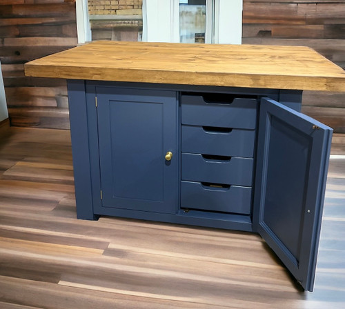 Beautiful reclaimed top kitchen island 