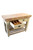 2 drawer version butchers block with cutlery insert