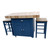 Butchers block kitchen island finished in Farrow & Ball Stiffkey Blue