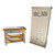 Butchers block island and kitchen larder cupboard set