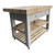 Butchers block kitchen island with 2 deep drawers and super thick beech end grain top 