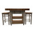 Image shown is the double overhang version with 2 stools Personalised 2 wooden handle version