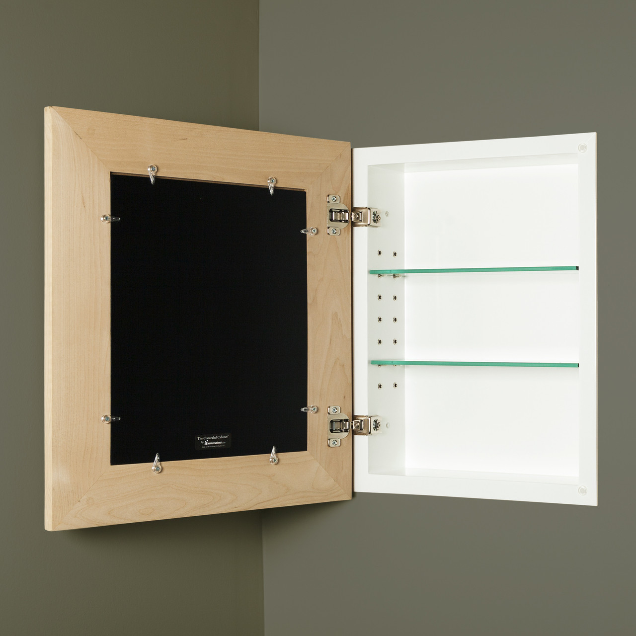 Large Unfinished 1 Recessed Picture Frame Concealed Medicine