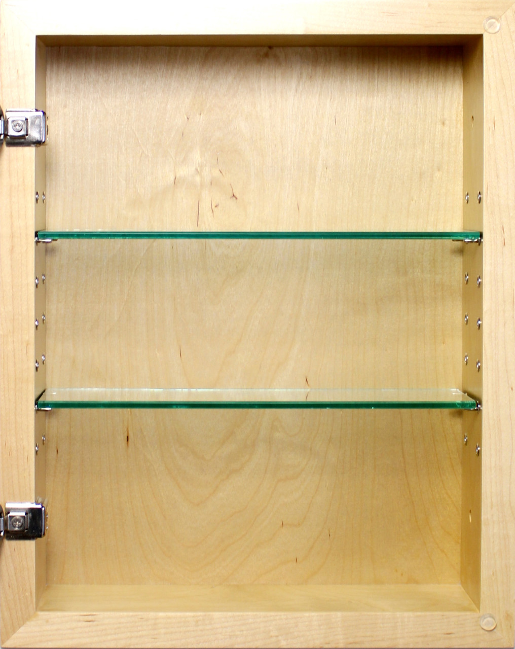 Shaker White Concealed Medicine (14x18), A Recessed Mirrorless