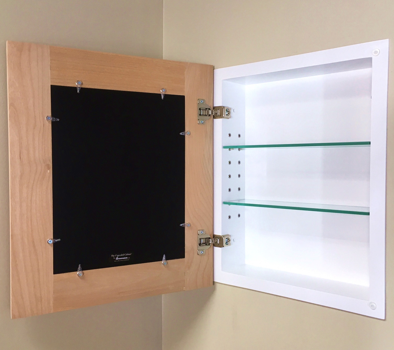 Large Unfinished 1 Concealed Recessed InWall Medicine