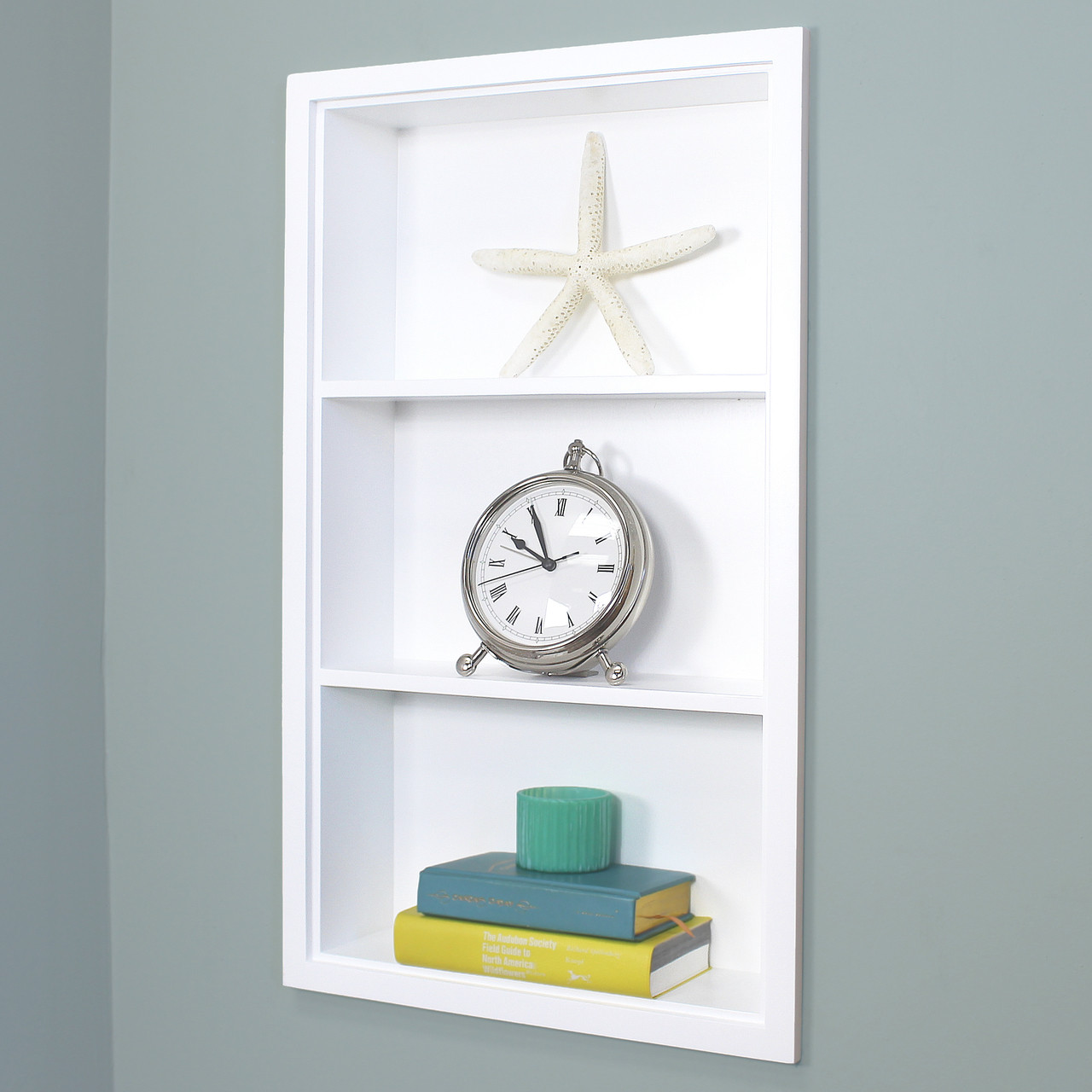 14x24 White Recessed Sloane Wall Niche By Fox Hollow