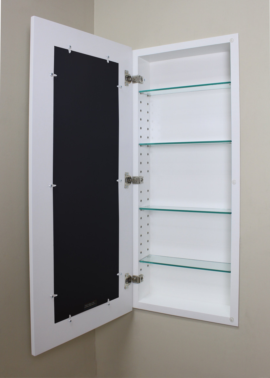 Extra Large White Contemporary Recessed Picture Frame Medicine Cabinet ...
