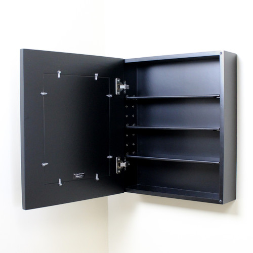 Black Picture Perfect Medicine Cabinet (wall-mount picture ...