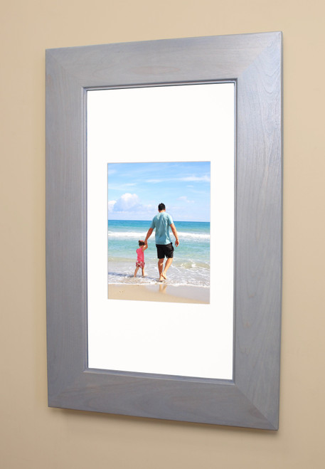 Extra Large Gray Recessed Picture Frame Medicine Cabinet (14" x 24") Extra Large Gray Recessed Picture Frame Medicine Cabinet (14" x 24")