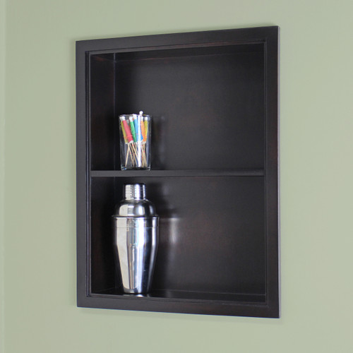 14x18 Dark Brown Recessed Sloane Wall Niche (w/ plain back and one fixed shelf) 14x18 Dark Brown Recessed Sloane Wall Niche (w/ plain back and one fixed shelf)