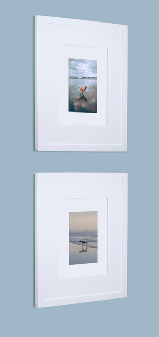 Compact Portrait White Contemporary Recessed Picture Frame Medicine Cabinet  (14