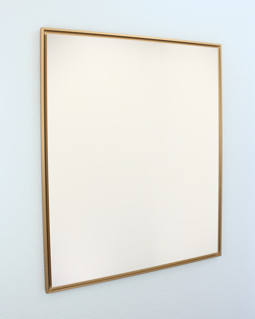 Parker Metro 30" x 36" Wall Mirror, Mount on Wall Horizontal/Vertical Portrait/Landscape, ideal as Hall, Entryway, Foyer, or Bathroom Mirror, Gold