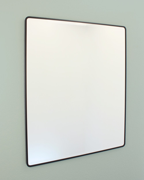 Austin Farmhouse 30" x 36" Wall Mirror, Mount on Wall Horizontal/Vertical Portrait/Landscape, ideal as Hall, Entryway, Foyer, or Bathroom Mirror, Black