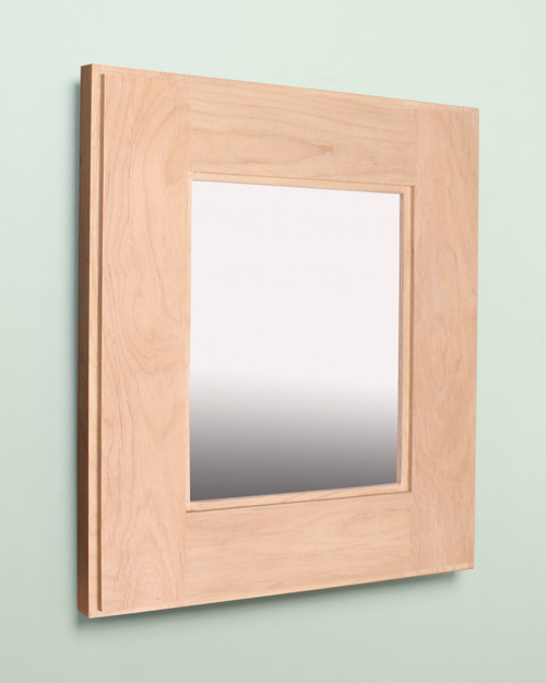 11x14 Portrait Unfinished Shaker Mirrored Medicine Cabinet by Fox Hollow Furnishings