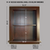 14x18 Dark Brown Recessed Aiden Wall Niche (w/ beadboard back) by Fox Hollow Furnishings