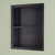 14x18 Dark Brown Recessed Sloane Wall Niche (w/ plain back and one fixed shelf)