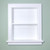 IMPERFECT White Recessed Aiden Wall Niche with plain back by Fox Hollow Furnishings (14x18) IMPERFECT White Recessed Aiden Wall Niche with plain back by Fox Hollow Furnishings (14x18)