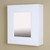 Shaker White Compact Portrait 15-3/4" H x 13-3/4" W Wall-Mount Mirrored Medicine Cabinet