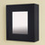Black Compact Portrait 15-3/4" H x 13-3/4" W Wall-Mount Mirrored Medicine Cabinet Black Compact Portrait 15-3/4" H x 13-3/4" W Wall-Mount Mirrored Medicine Cabinet