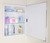16x20 Parker Metro Metal Framed Rectangle Recessed Bathroom Medicine Cabinet with Floating Mirror, fits 14x18 In-Wall Opening, Chrome 16x20 Parker Metro Metal Framed Rectangle Recessed Bathroom Medicine Cabinet with Floating Mirror, fits 14x18 In-Wall Opening, Chrome