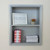 14x18 Light Gray Recessed Sloane Wall Niche (w/ plain back and one fixed shelf)