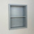 14x18 Light Gray Recessed Sloane Wall Niche (w/ plain back and one fixed shelf)
