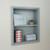 14x18 Light Gray Recessed Sloane Wall Niche (w/ plain back and one fixed shelf)