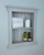 14x18 Light Gray Elliot Craftsman Recessed Wall Niche (w/ beadboard back) by Fox Hollow Furnishings
