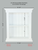 14x18 White Elliot Craftsman Recessed Wall Niche (w/ plain back) by Fox Hollow Furnishings