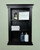 14x24 Black Elliot Craftsman Recessed Wall Niche (w/ beadboard back) by Fox Hollow Furnishings
