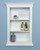14x24 White Elliot Craftsman Recessed Wall Niche (w/ plain back) by Fox Hollow Furnishings