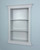 14x24 Light Gray Elliot Craftsman Recessed Wall Niche (w/ plain back) by Fox Hollow Furnishings