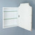16x20 Andrea Deco Metal Framed Recessed Bathroom Medicine Cabinet with Beveled Mirror, fits 14x18 In-Wall Opening, Chrome