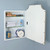 16x20 Andrea Deco Metal Framed Recessed Bathroom Medicine Cabinet with Beveled Mirror, fits 14x18 In-Wall Opening, Chrome
